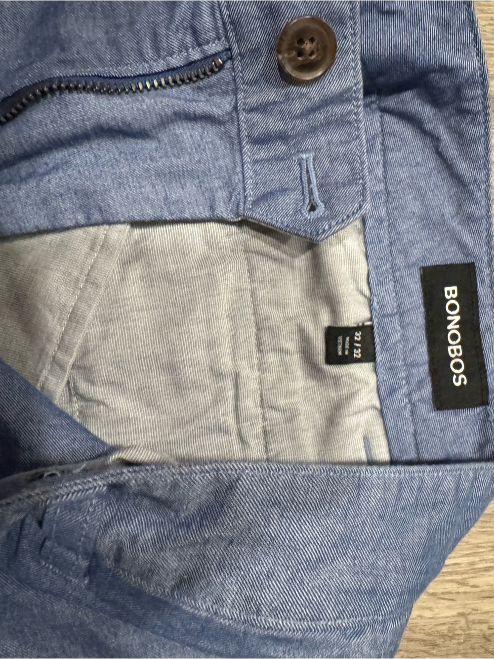 Bonobos Light Blue Kids Chambray Pants